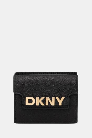 Kožená peňaženka Dkny čierna farba, R52ZKM22