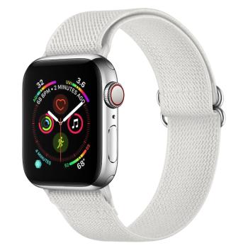 NYLON Remienok pre Apple Watch Ultra 1 / 2 (49mm) / 9 / 8 / 7 (45mm) biely