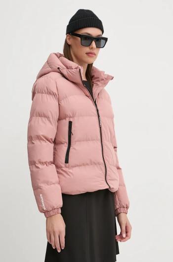 Bunda Superdry dámska, ružová farba, zimná, W5011721A-MIP