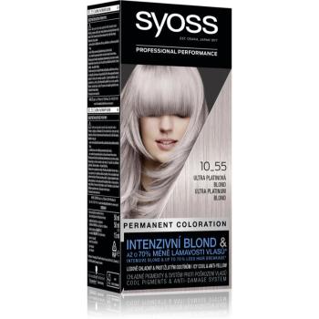 Syoss Cool Blonds permanentná farba na vlasy odtieň 10-55 Ultra platinum blond 1 ks