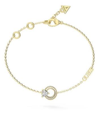 Guess Pozlátený náramok so zirkónmi M`ama Non M`ama JUBB04663JWYG 21 cm