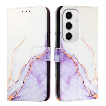 ART MARBLE Peňaženkový kryt pre Samsung Galaxy S24 FE 5G WHITE PURPLE