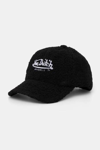 Šiltovka Von Dutch DB SEATTLE čierna farba, s nášivkou, 7030589