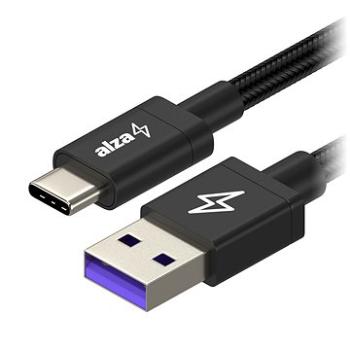 AlzaPower RapidCore Super Charge 5A USB-C, 1 m čierny (APW-CBTC0091B)