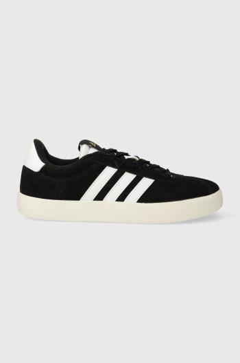 Kožené tenisky adidas  Vl Court čierna farba, ID6279