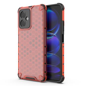 HONEYCOMB Ochranný kryt Xiaomi Redmi Note 12 5G červený