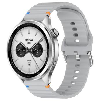 WAVY Silikónový remienok pre Xiaomi Watch S4 šedý