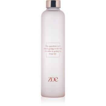 ZOE Zoe Quote Glass Bottle fľaša na vodu farba Pink 750 ml