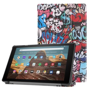 ART Zaklápací obal Amazon Kindle Fire HD 10 2019 / 2017 (9. generácia / 7. generácia) GRAFFITTI