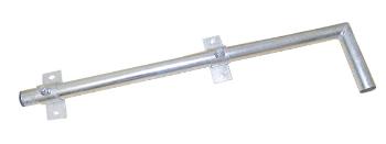 Anténny držiak 90 na balkón-na stenu priemer 42mm výška 16cm žiar.