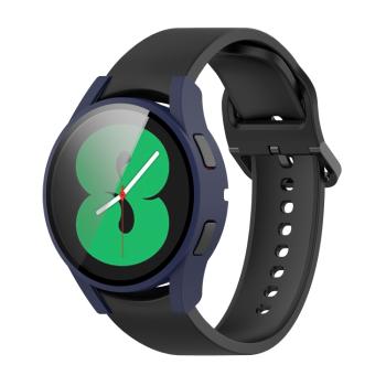 Ochranný kryt s tvrdeným sklom pre Samsung Galaxy Watch 4 44mm modrý