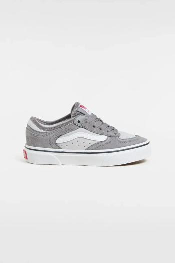 Detské semišové tenisky Vans Rowley Classic šedá farba, VN000SFB85T1