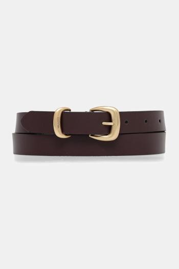 Kožený opasok Calvin Klein biela farba, LV04K7012G