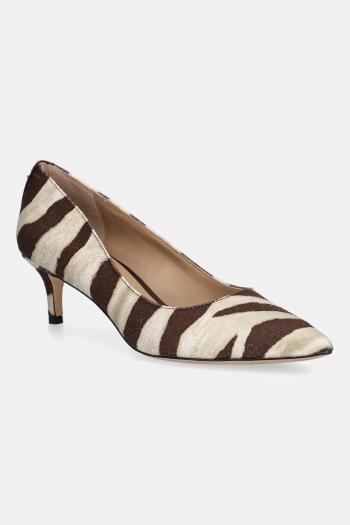 Lodičky Lauren Ralph Lauren Adrienne hnedá farba, 802974354001