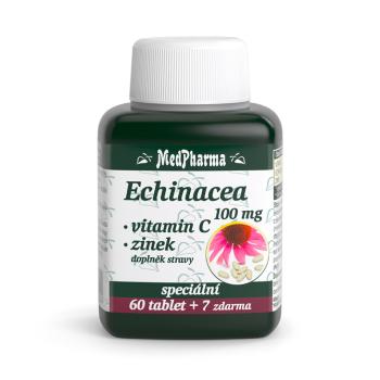 MEDPHARMA Echinacea 100 mg + vitamín C + zinok 67 tabliet