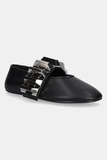 Baleríny Jeffrey Campbell Rigid čierna farba, JC-1555-3-3