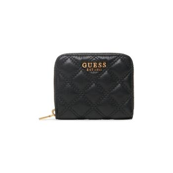 Guess  GIULLY SLG SMALL ZIP AROU  Peňaženky Čierna