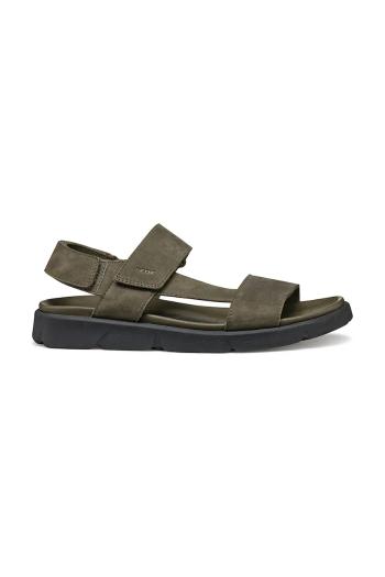 Nubukové sandále Geox U XAND 2S pánske, zelená farba, U15BGB 00032 C3009