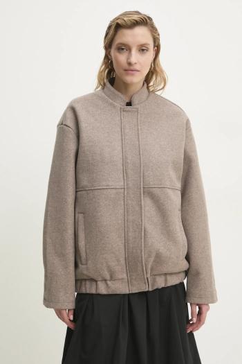 Bunda Answear.LAB béžová farba, prechodná