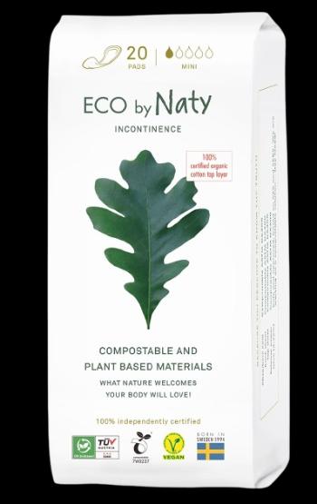 ECO BY NATY Dámske inkontinenčné vložky, Mini 20 ks
