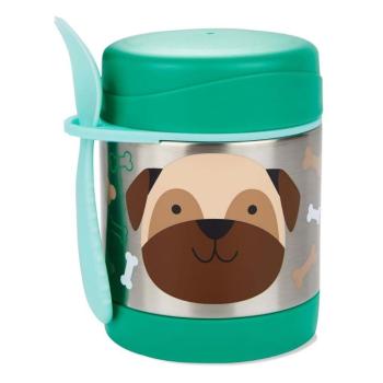 SKIP HOP Zoo termoska na jedlo s lyžičko/vidličkou mopslík 12m + 325 ml