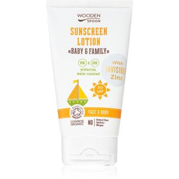 WoodenSpoon Baby & Family ochranné opaľovacie mlieko SPF 30 150 ml