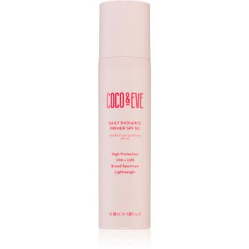 Coco & Eve Daily Radiance Primer SPF 50 ľahký ochranný fluid pre rozjasnenie pleti SPF 50 50 ml