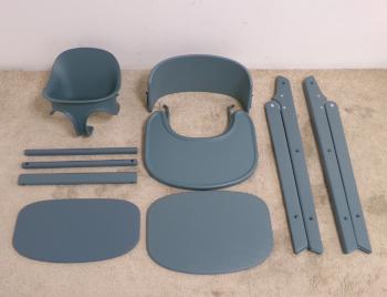 CYBEX Stolička jedálenská Click&Fold 3v1 Stone Blue Gold