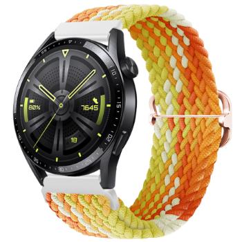 BStrap Elastic Nylon remienok na Huawei Watch GT3 42mm, fragrant orange (SSG024C1308)