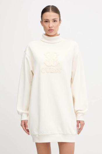 Šaty Guess CARMEN béžová farba, mini, oversize, V5YK07 KCX22