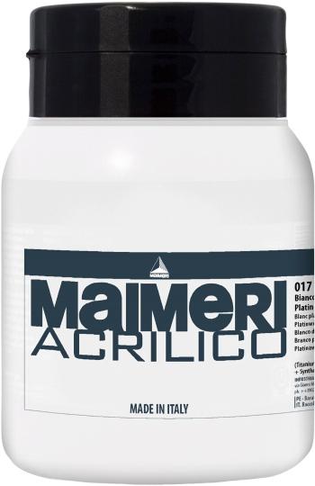 Maimeri Acrilico Akrylová farba Platinum White 017 500 ml 1 ks