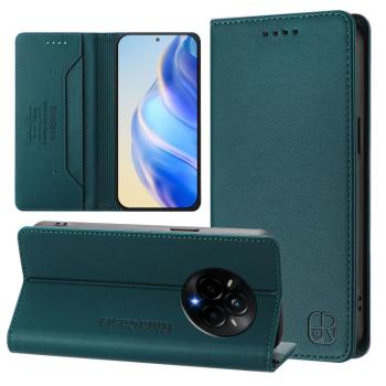 RINA Zaklápacie puzdro pre Realme 14 Pro 5G tmavozelené
