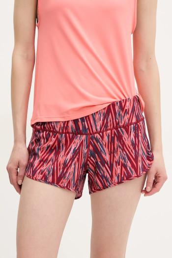 Turistické šortky Smartwool oranžová farba, jednofarebné, vysoký pás, SW002769