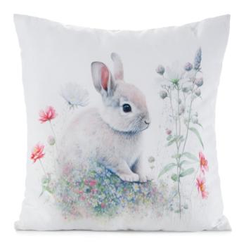 ArtFir Veľkonočná obliečka na vankúš EASTER 63 | biela/zelená 45 x 45 cm