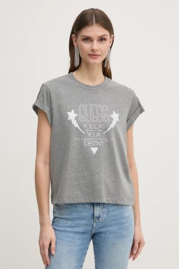 Tričko Guess dámske, šedá farba, W5RI06 I3Z14