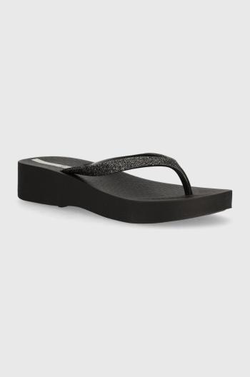 Žabky Ipanema MESH CHIC PL dámske, čierna farba, na platforme, 83386-AJ496