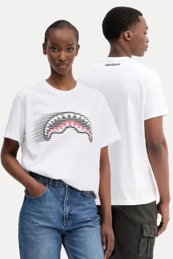 Bavlnené tričko Sprayground biela farba, s potlačou, SP721WHT