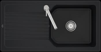VILLEROY & BOCH VILLEROY & BOCH - Keramický drez Villeroy &amp; Boch Linara 60, 338601R7 Pure Black 338601R7