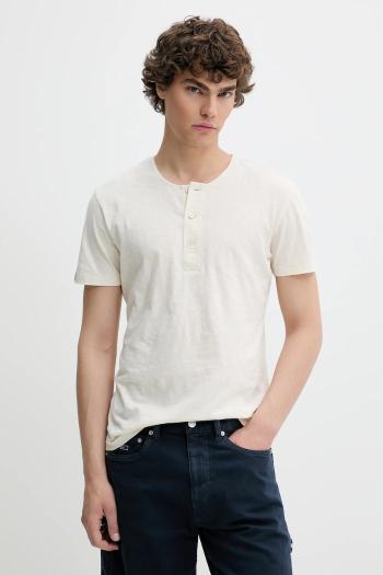 Bavlnené tričko Superdry pánske, béžová farba, jednofarebné, M1012185A-C1T