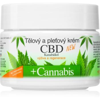 Bione Cosmetics Cannabis CBD výživný krém na tvár a telo s CBD 260 ml