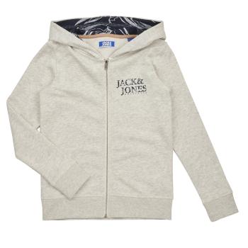 Jack & Jones  JORCRAYON SWEAT ZIP HOOD  Mikiny Béžová