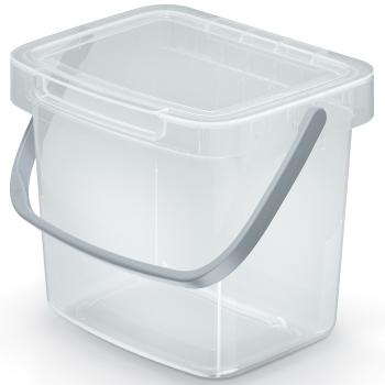 NABBI NHW3 plastový úložný box s rúčkou 3 l priehľadná