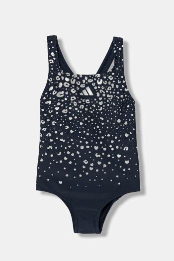Jednodielne detské plavky adidas Performance tmavomodrá farba, JM8230