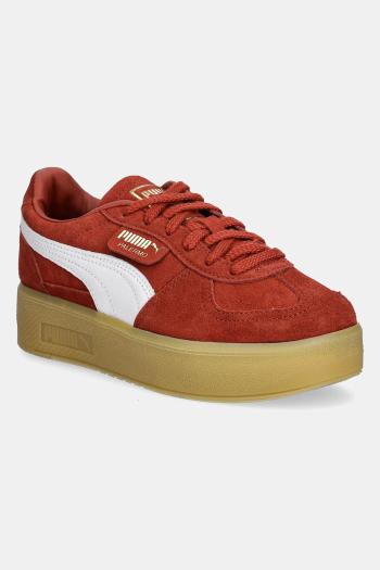 Semišové tenisky Puma Palermo Elevata Wns oranžová farba, 399348