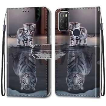 ART Peňaženkový kryt Alcatel 1S 2021 / 3L 2021 CAT TIGER