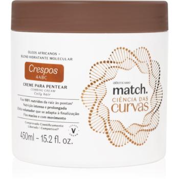 Match. Science of Curves hydratačný krém pre vlnité a kučeravé vlasy 450 ml