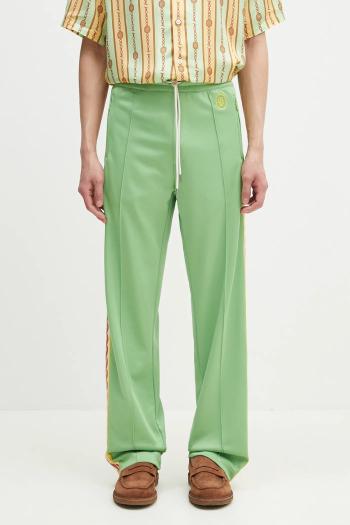 Tepláky Drôle de Monsieur Le Track Pants Tresse pánske, zelená farba, s nášivkou, G-SP007-PL135-AV