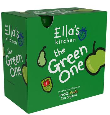 ELLA'S KITCHEN BIO Green One Kivi s jablkom a banánom 5 x 90 g