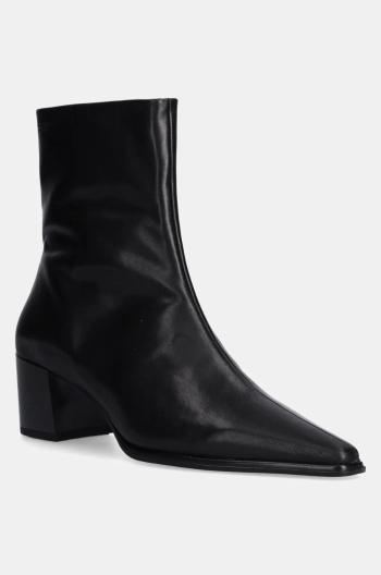 Kožené členkové topánky Vagabond Shoemakers GISELLE dámske, čierna farba, na podpätku, 5854-001-20