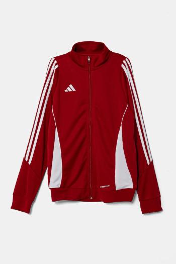 Detská mikina adidas Performance červená farba, s nášivkou, IR7502